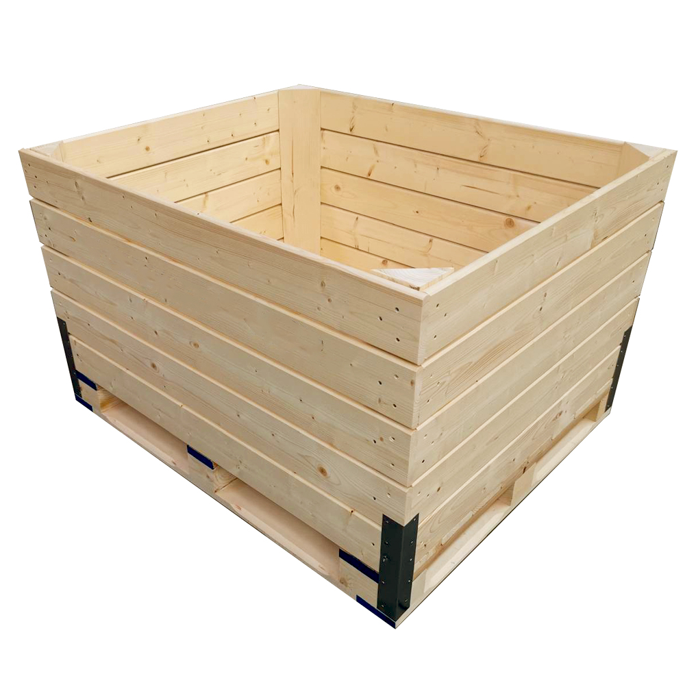 Wooden box for apples and pears